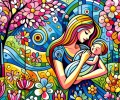 Mães - visão da arte + IA